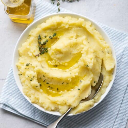 Olive Oil Mashed Potatoes.