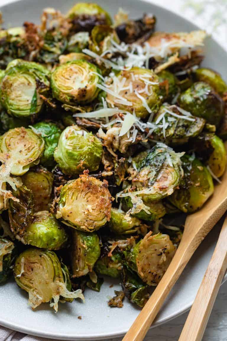 Parmesan Brussel Sprouts (Oven Roasted) Feel Good Foodie