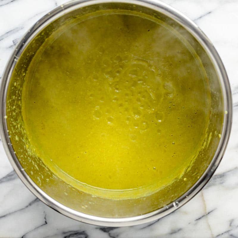 After blended.