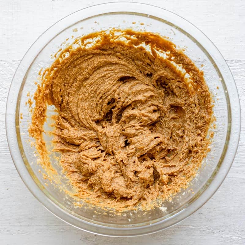 After mixing together.