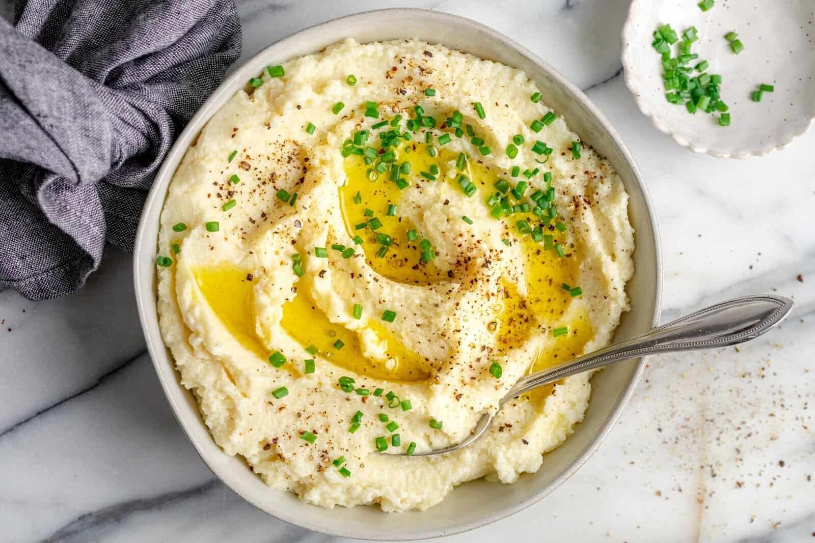 Cauliflower Mashed Potatoes.
