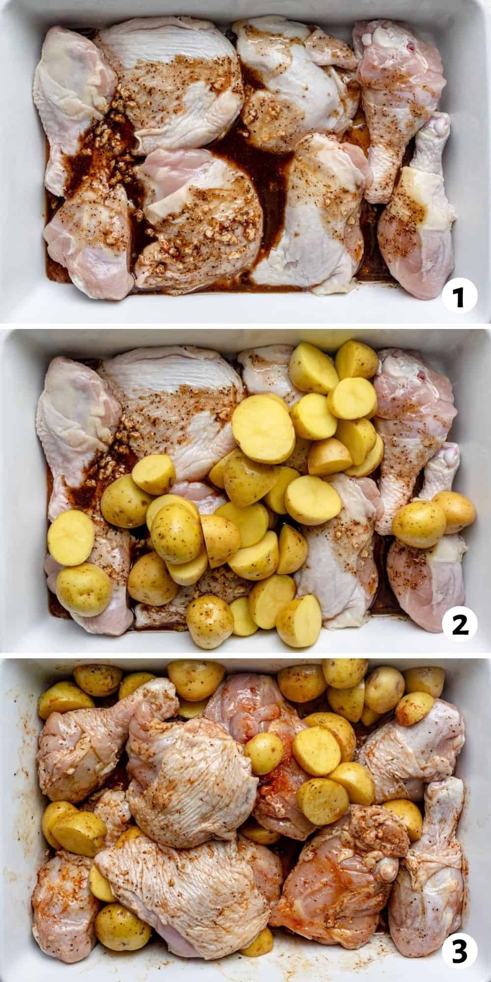 Zesty One Pan Chicken and Potato Bake Recipe 