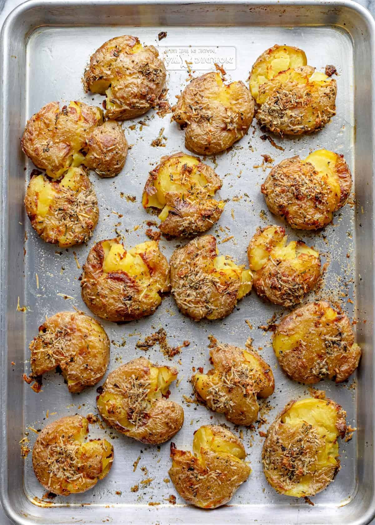 After baking the potatoes.