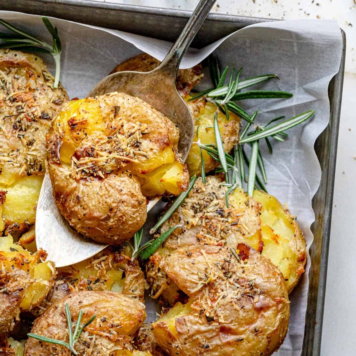 Crispy Smashed Potatoes Recipe
