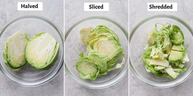 How To Cut Brussel Sprouts {step By Step Tutorial} Feel Good Foodie