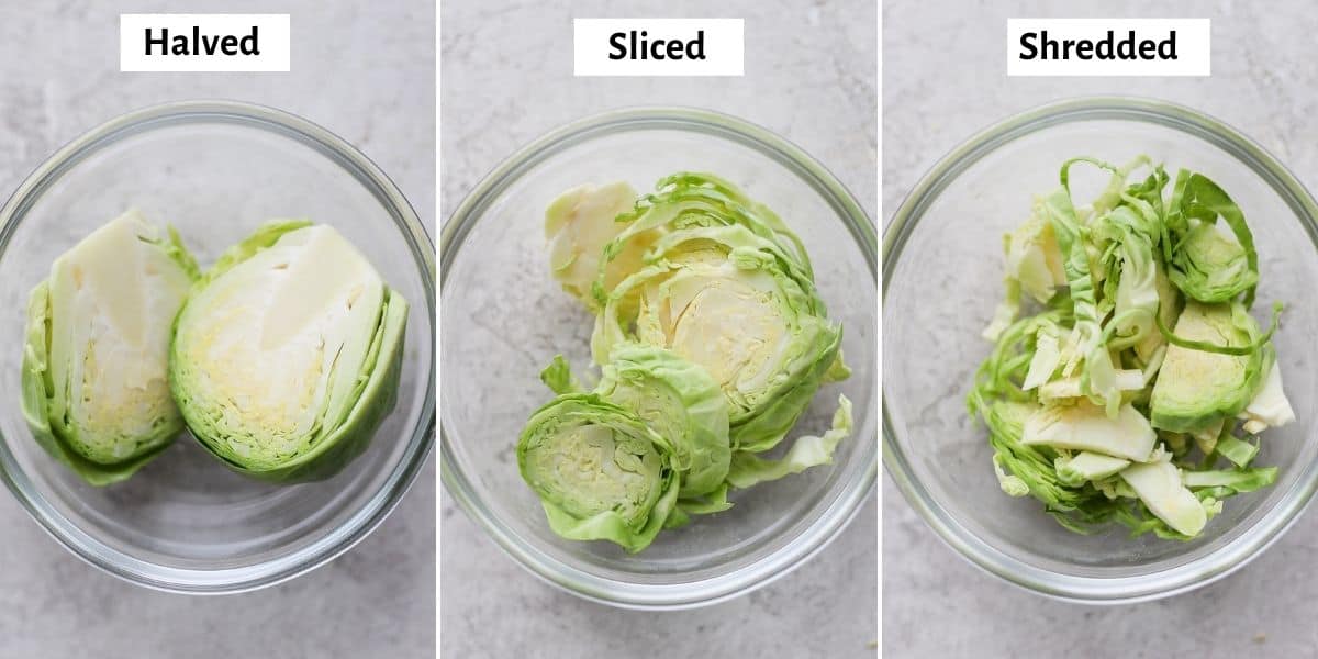 How to Cut Brussel Sprouts {StepbyStep Tutorial} FeelGoodFoodie