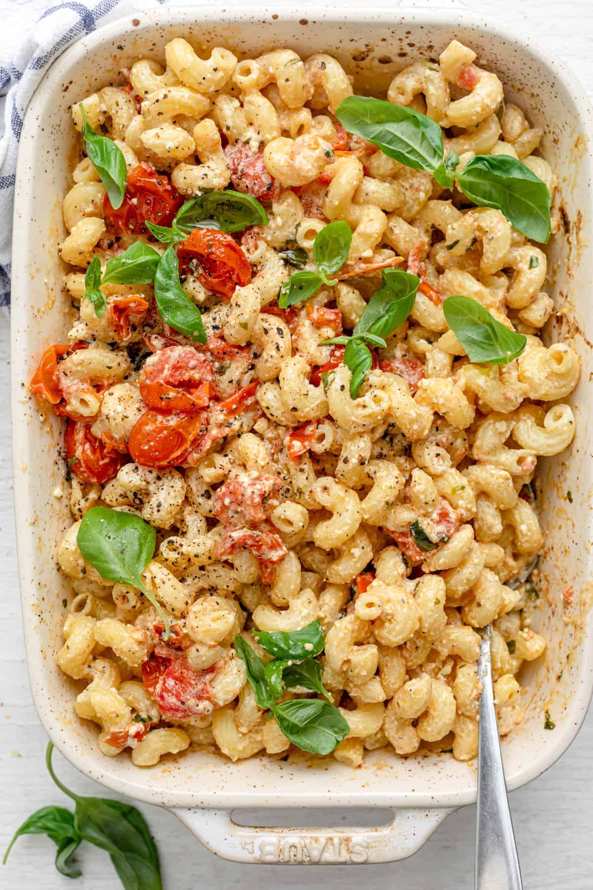 Baked Feta Pasta {With Cherry Tomatoes} | FeelGoodFoodie