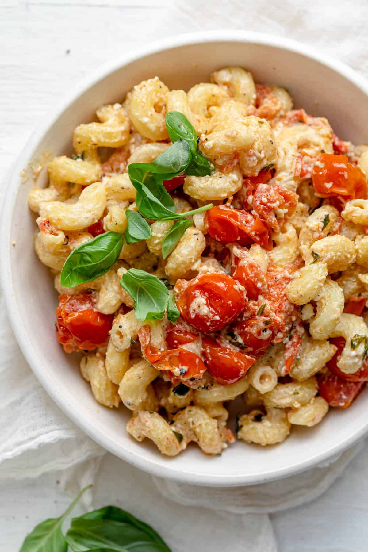 Baked Feta Pasta {With Cherry Tomatoes} - FeelGoodFoodie