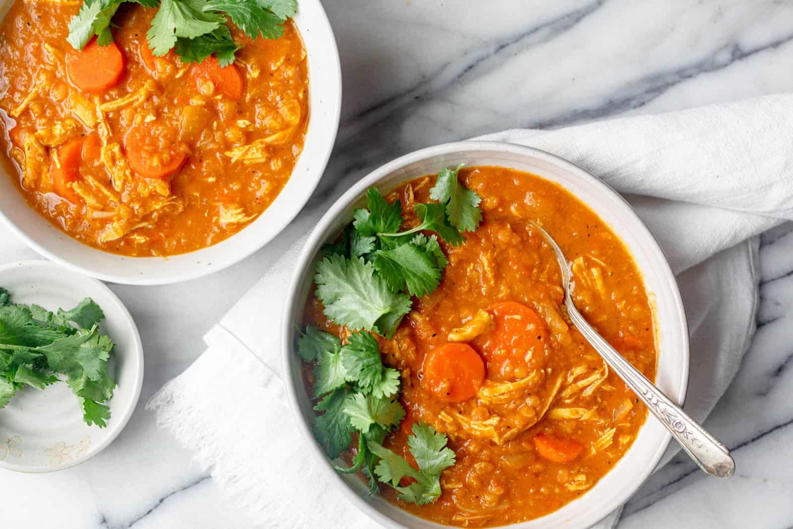 Red Lentil Chicken Soup.