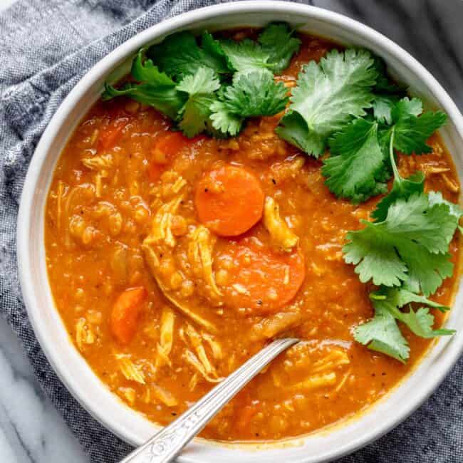 Red Lentil Chicken Soup.