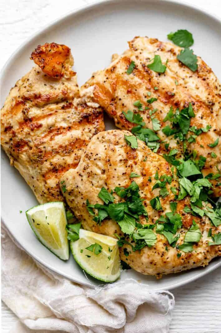 Dijon Grilled Chicken {Basic Marinade!} - Feel Good Foodie