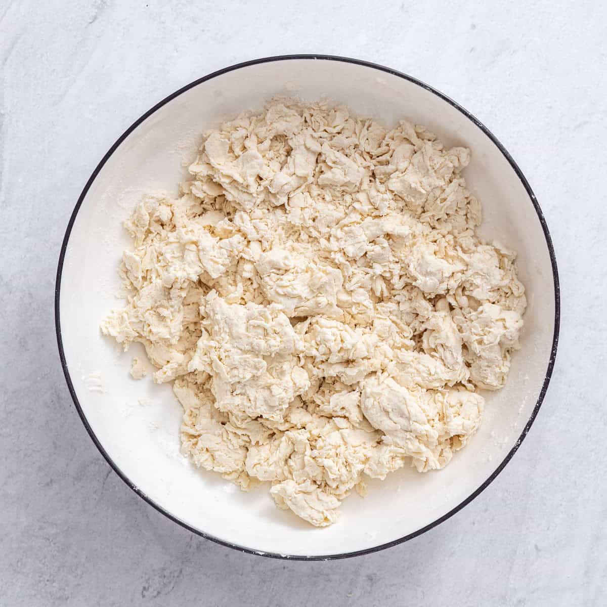 The dough after combining the yogurt.