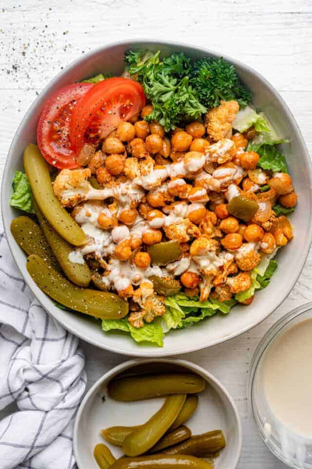 Chicken Shawarma Salad {Authentic Recipe!} - FeelGoodFoodie