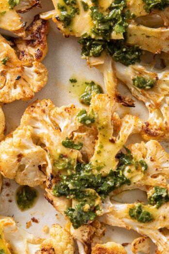 Roasted Cauliflower Steak.