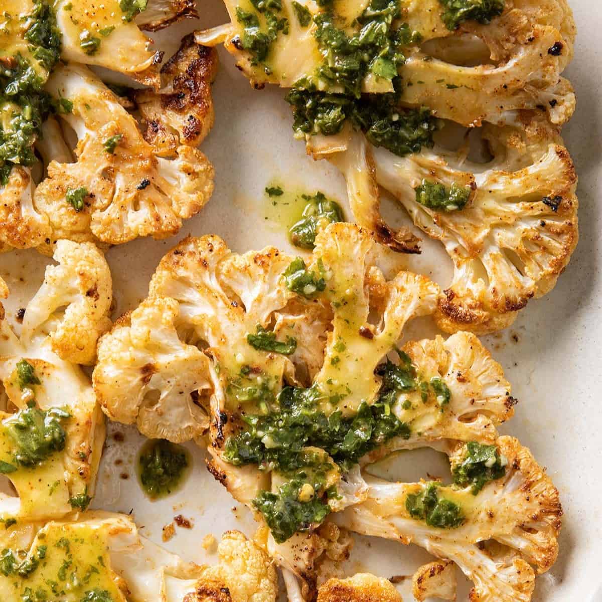 Roasted Cauliflower Steak Recipe