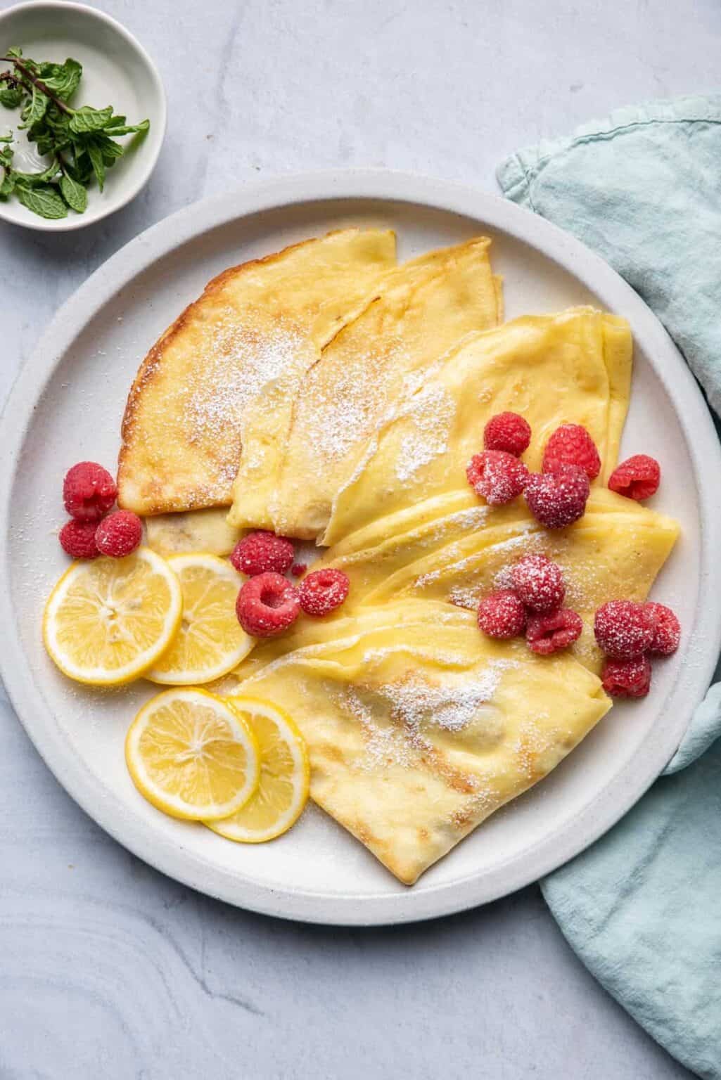 Crepes with Lemon & Sugar | FeelGoodFoodie