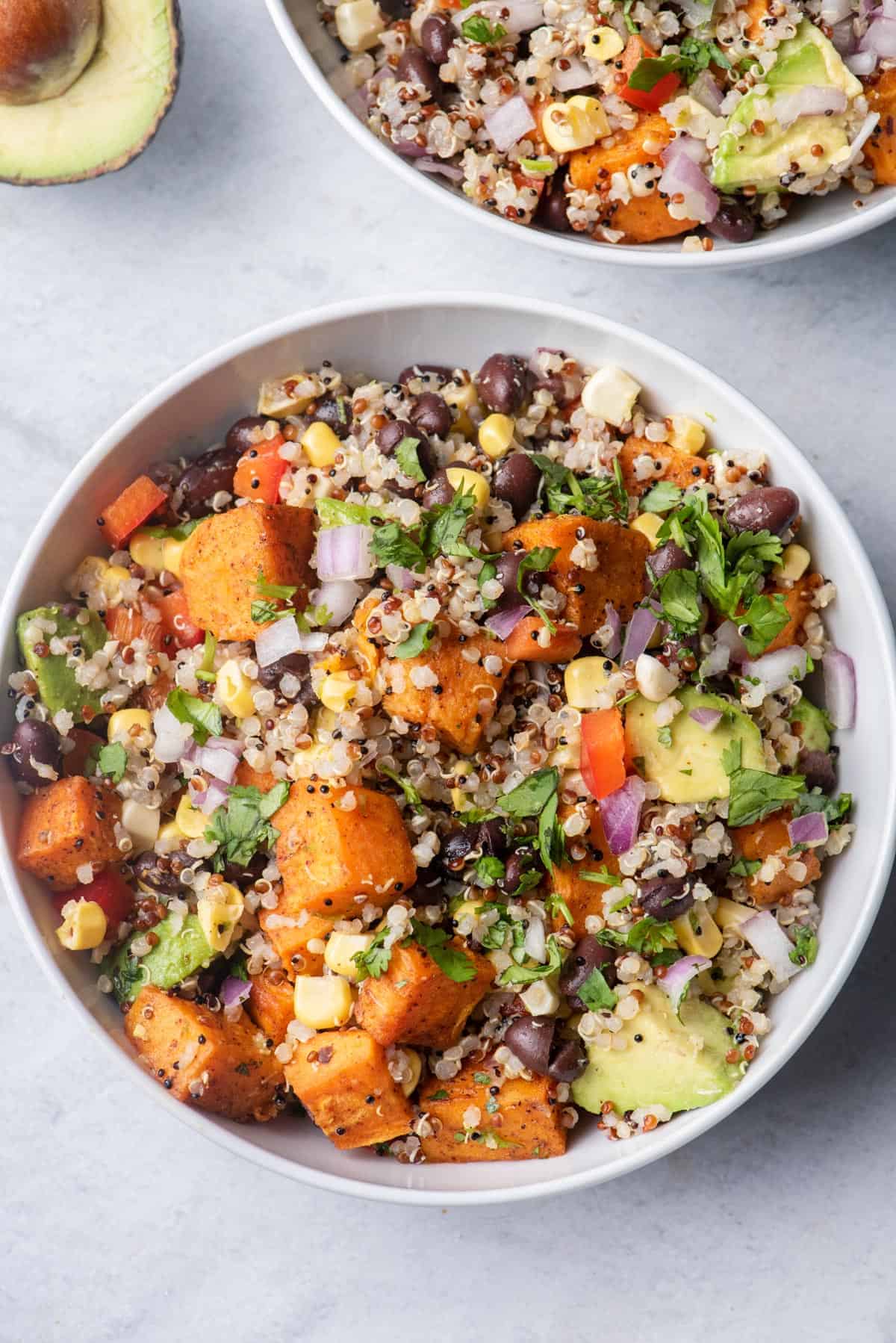 Sweet potato and quinoa salad