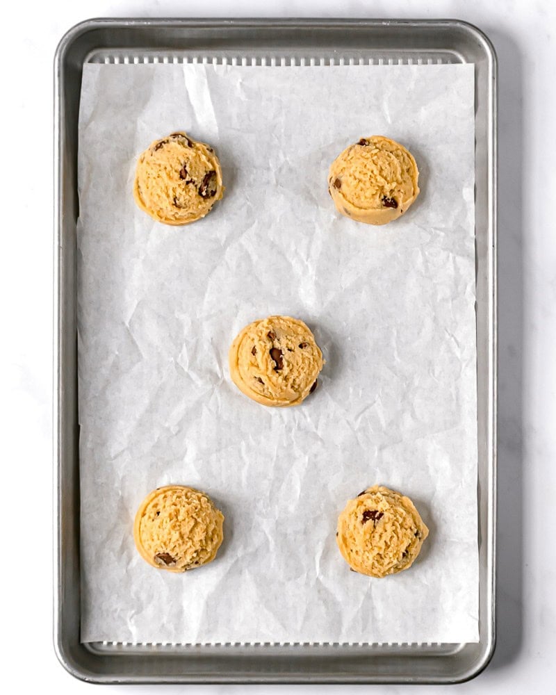 Before baking.