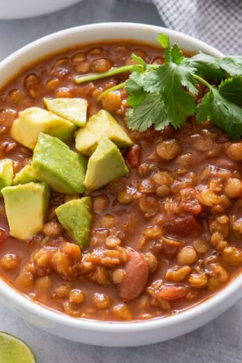 Vegan Lentil Chili.