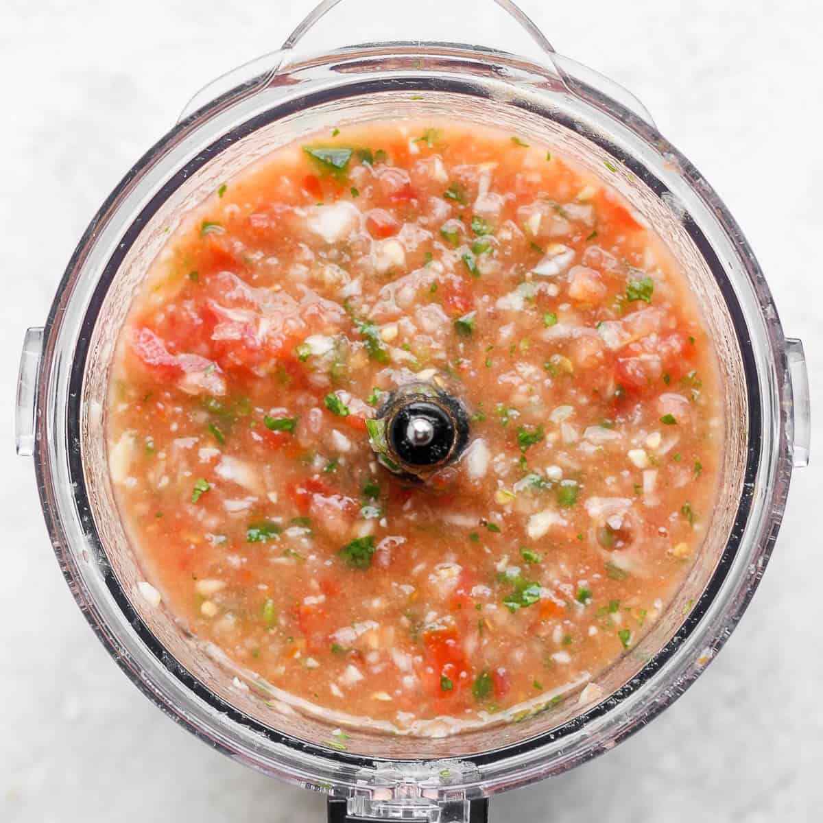 Final mixture more chopped in food processor.