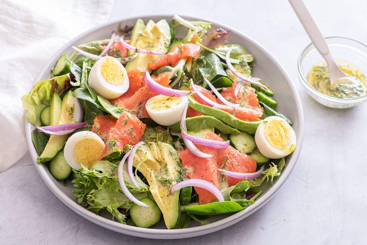 Smoked Salmon Salad.