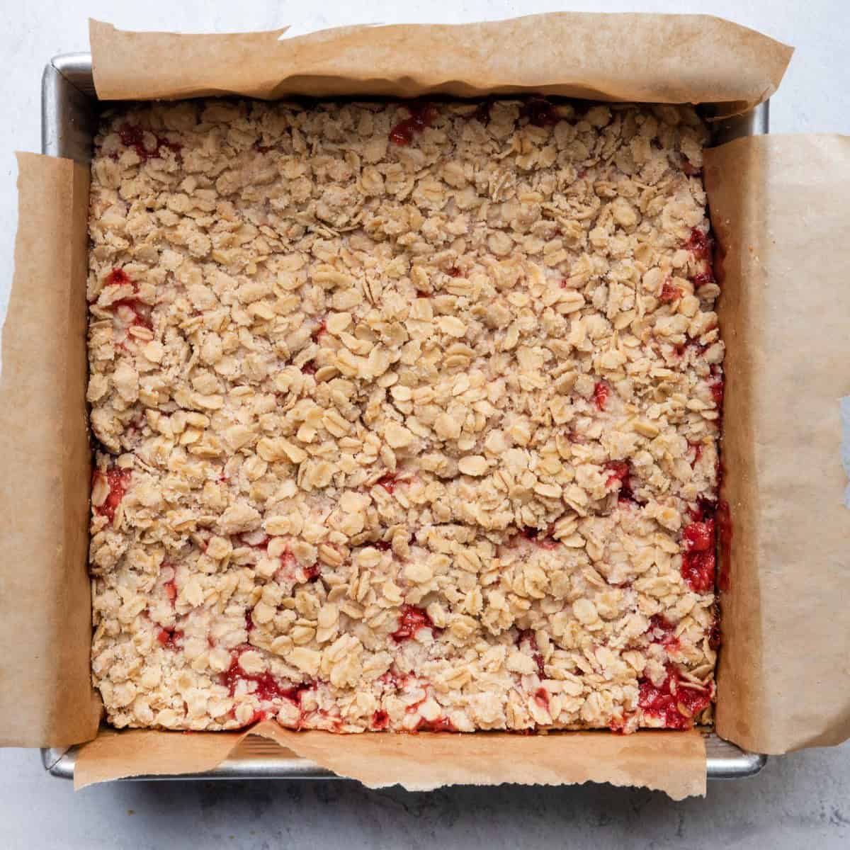 Same baking dish after baking.