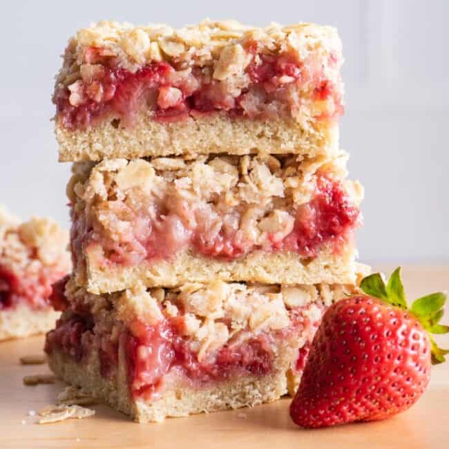 Strawberry Oat Bars.