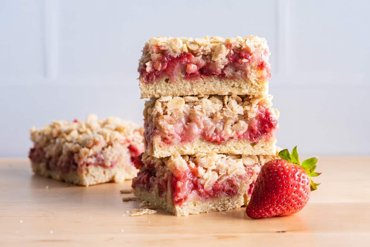Strawberry Oat Bars.
