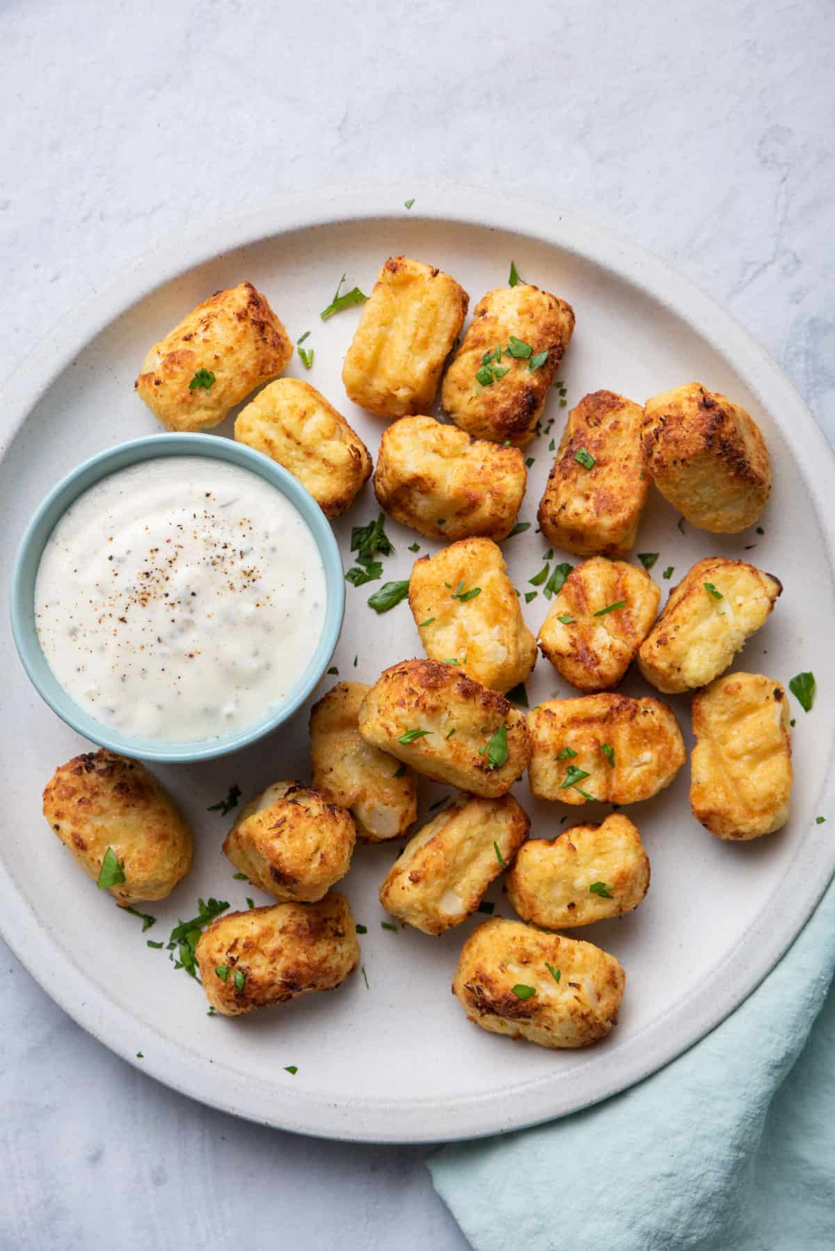 Cauliflower Tots (Baked or Air Fryer) - The Natural Nurturer