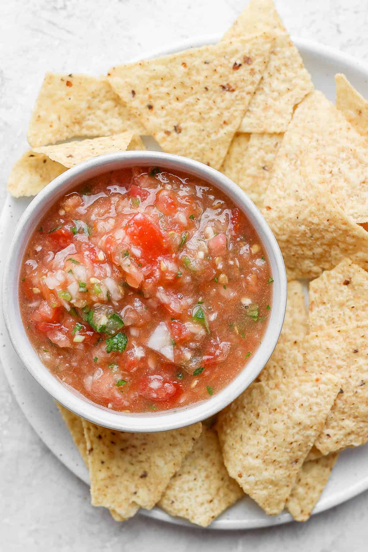 How To Make Salsa Easy Blender Recipe Feelgoodfoodie