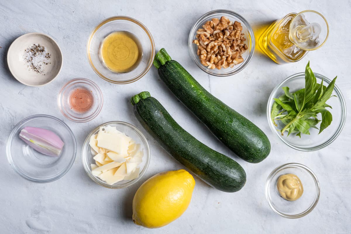 Ingredients to make the recipe before prepped