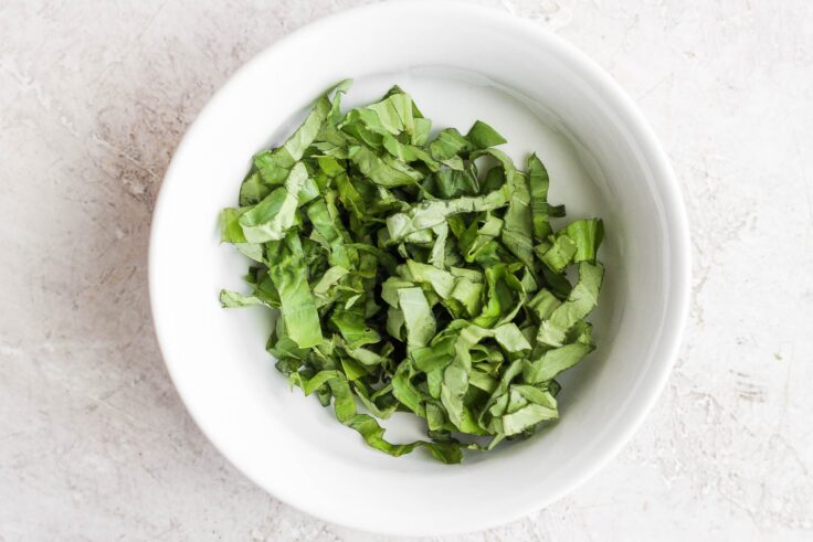 How to Cut Basil {Chiffonade Method}