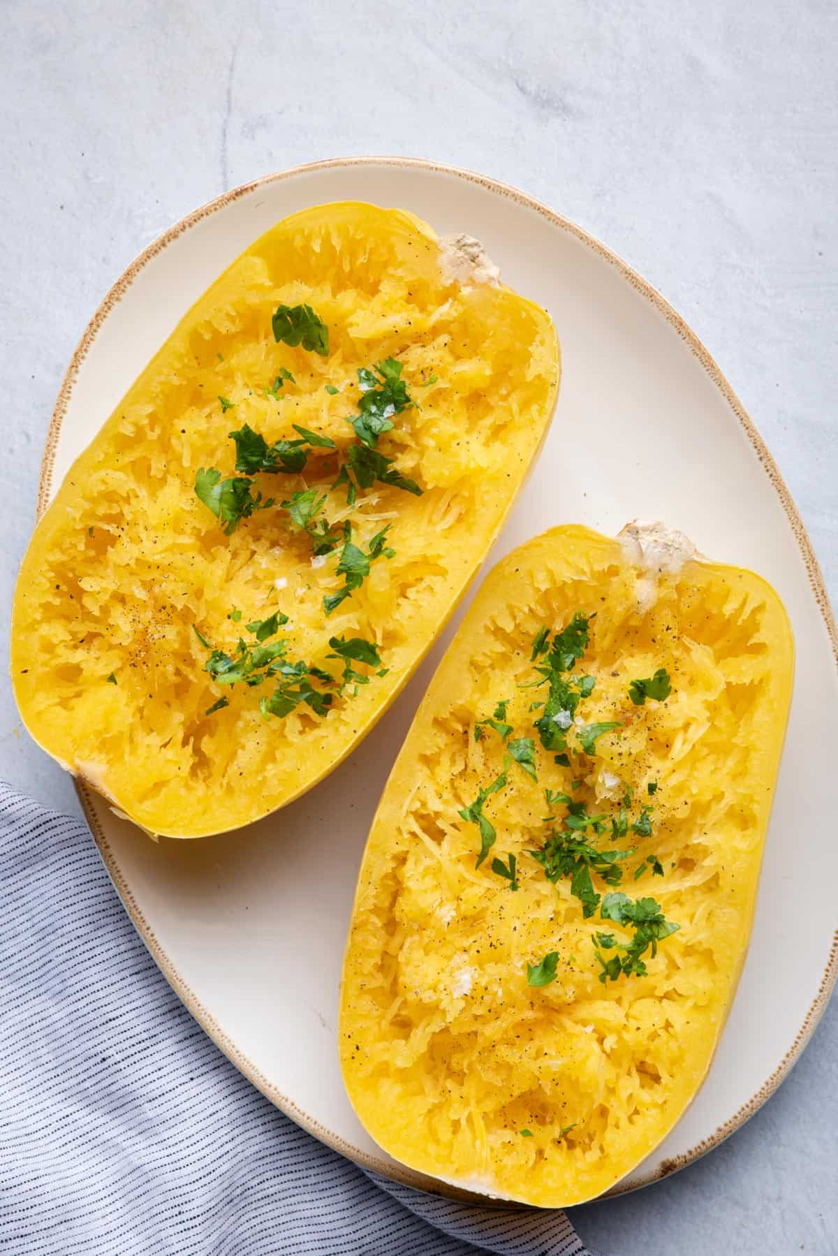 Cooked spaghetti squash when it comes out of the instant pot