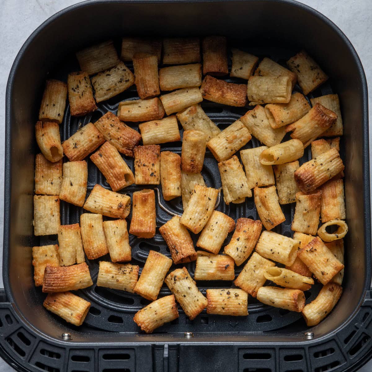Pasta chips all cooked in air fryer.