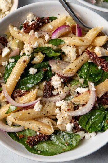 Spinach Pasta Salad.