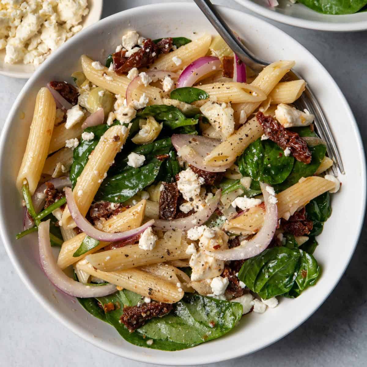 Spinach Pasta Salad