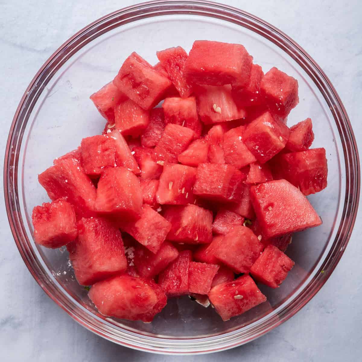 Bowl with watermelon.
