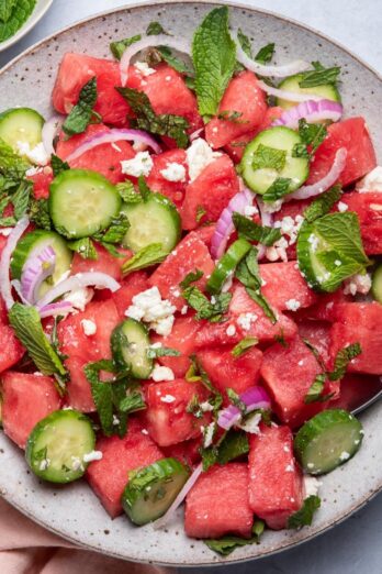 Watermelon Feta Salad.