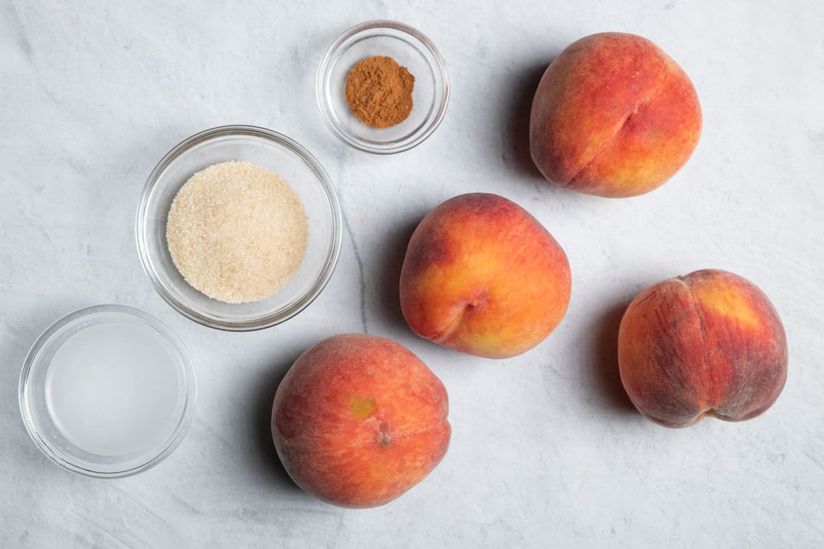 Ingredients to make the recipe before prepping them