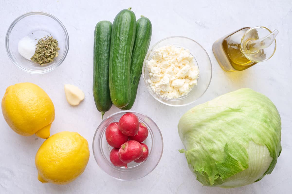 Ingredients before prepped.