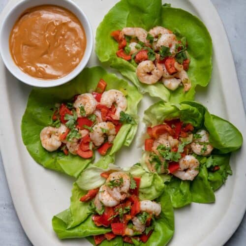 Shrimp Lettuce Wraps.