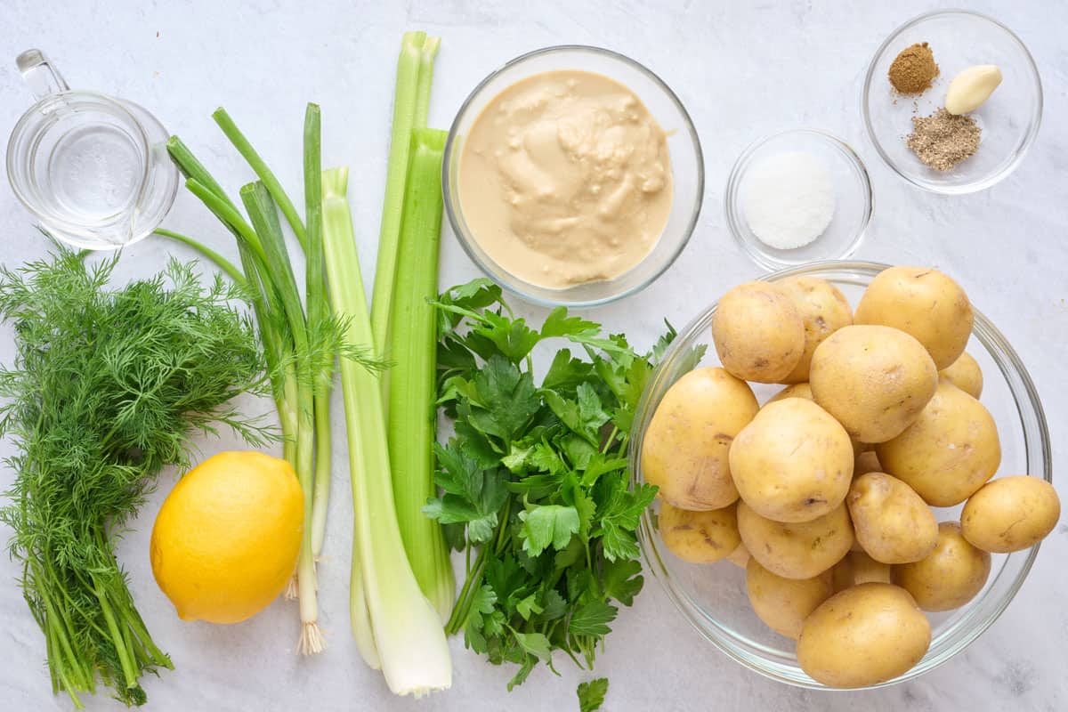 Ingredients before prepped.