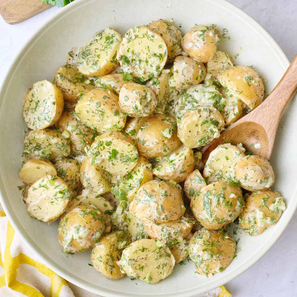 Vegan Potato Salad with Tahini