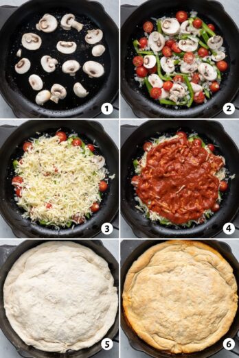 Upside Down Pizza {Deep Dish Style} - Feel Good Foodie