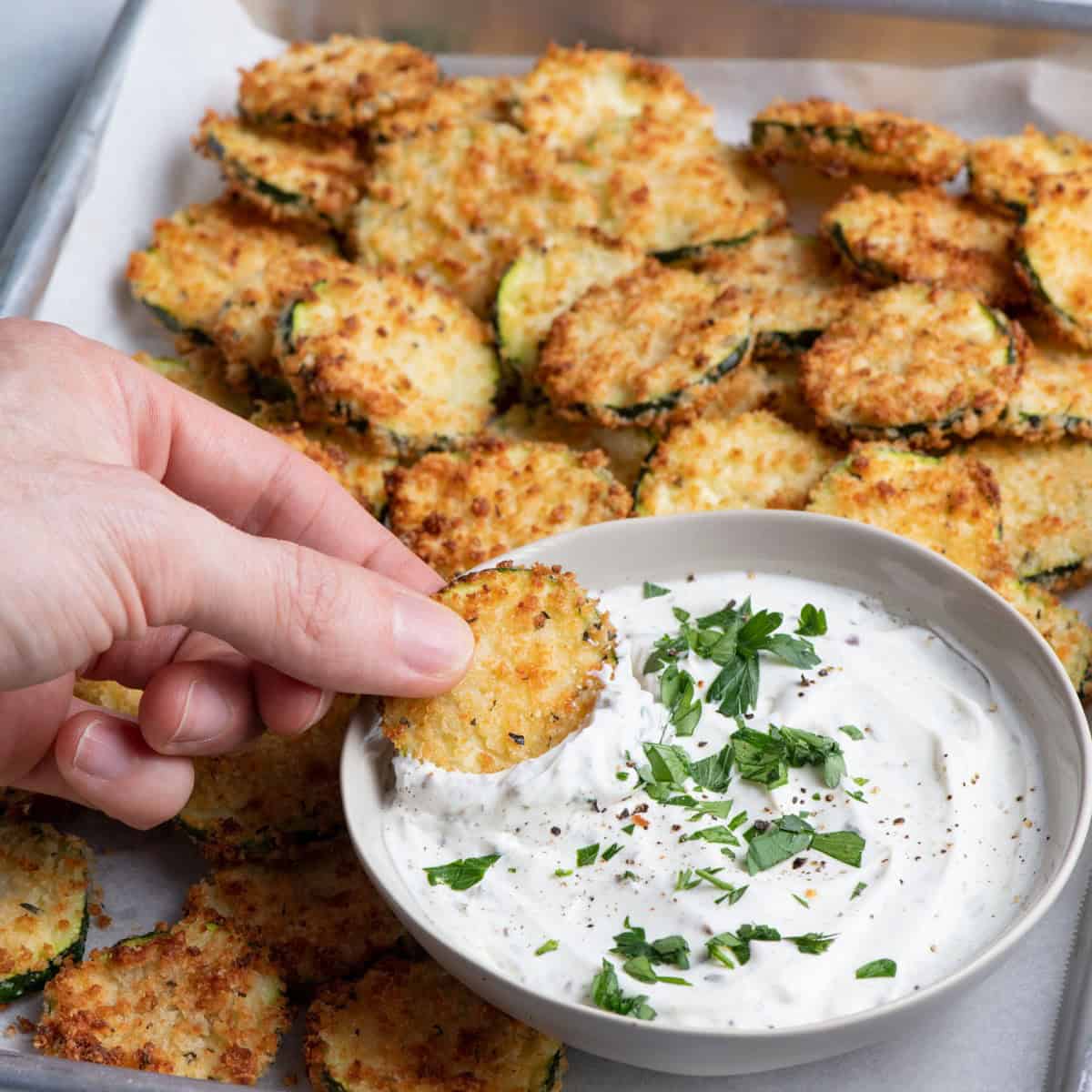 Air Fryer Zucchini Chips.