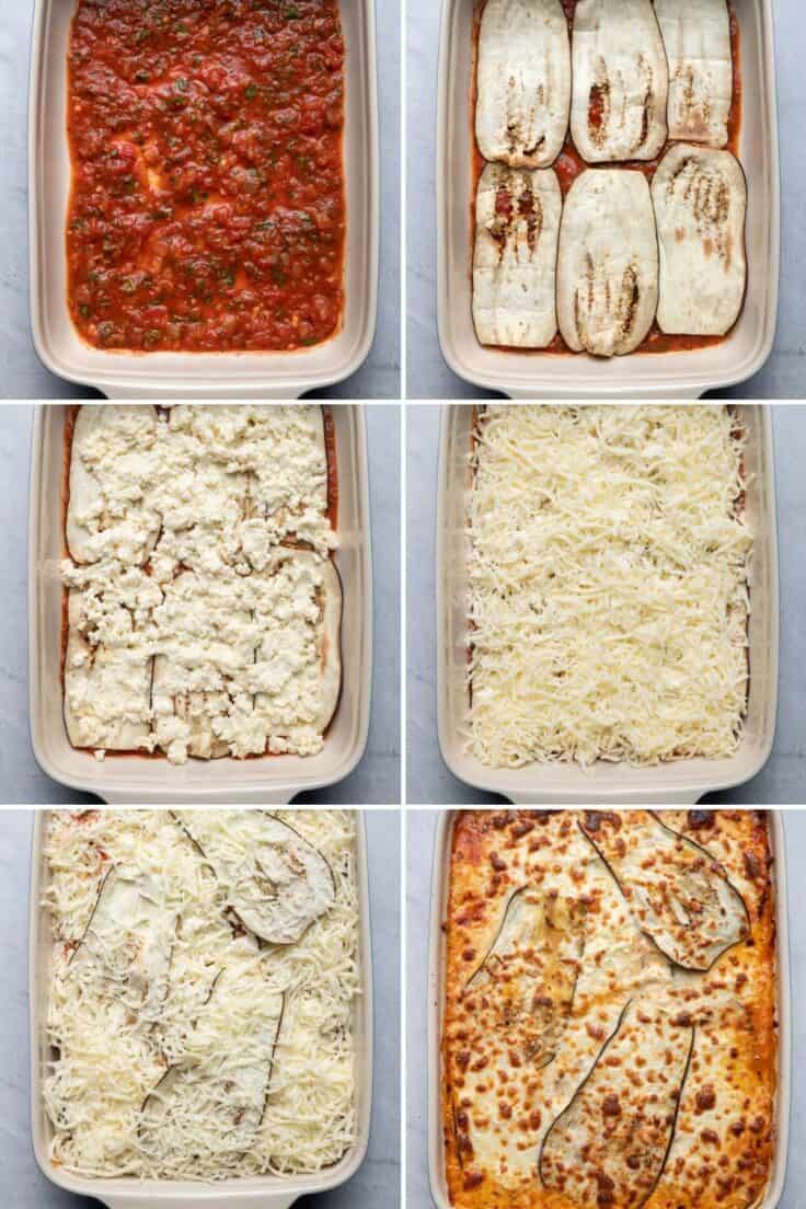 Eggplant Lasagna {Vegetarian Low Carb Recipe} - Feel Good Foodie