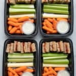 Peanut butter and jelly meal prep containers