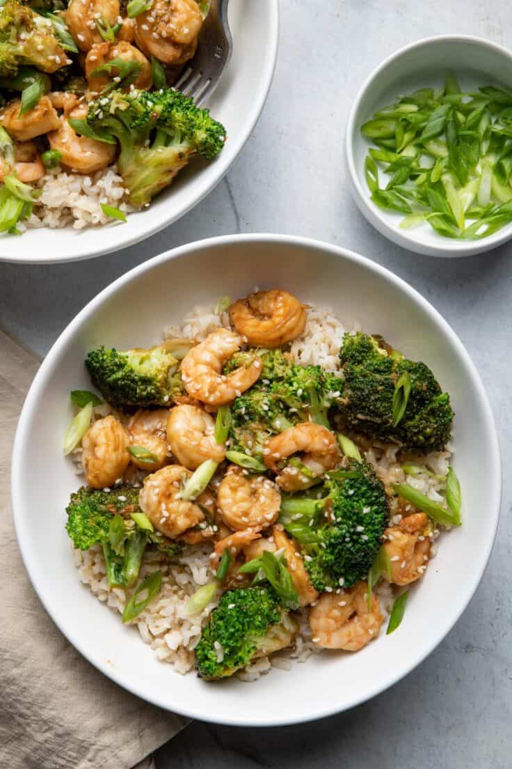 Shrimp and Broccoli Stir Fry {Best Sauce!} - Feel Good Foodie