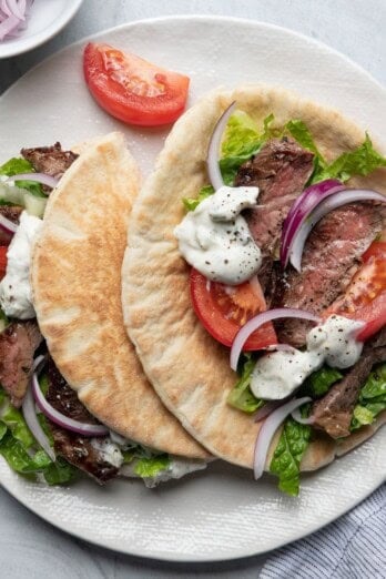 Steak Gyros.