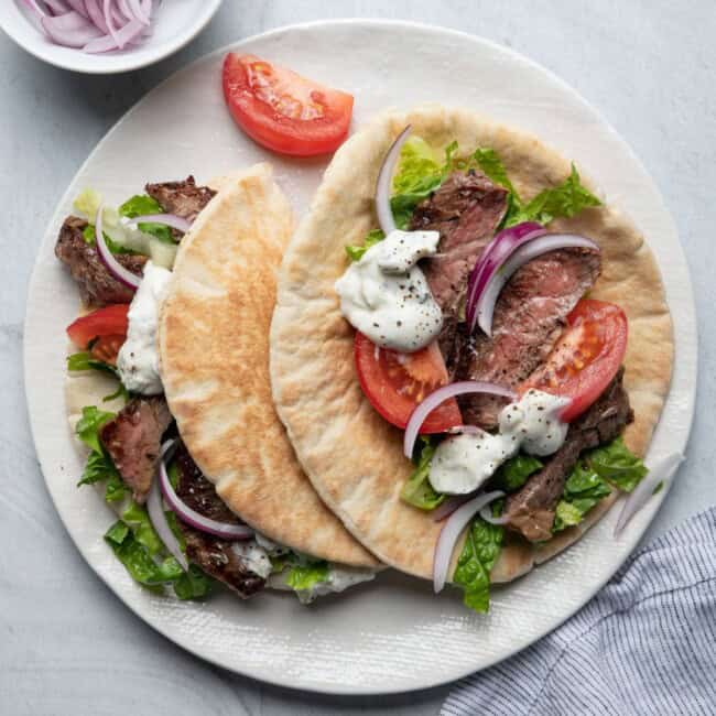 Steak Gyros.